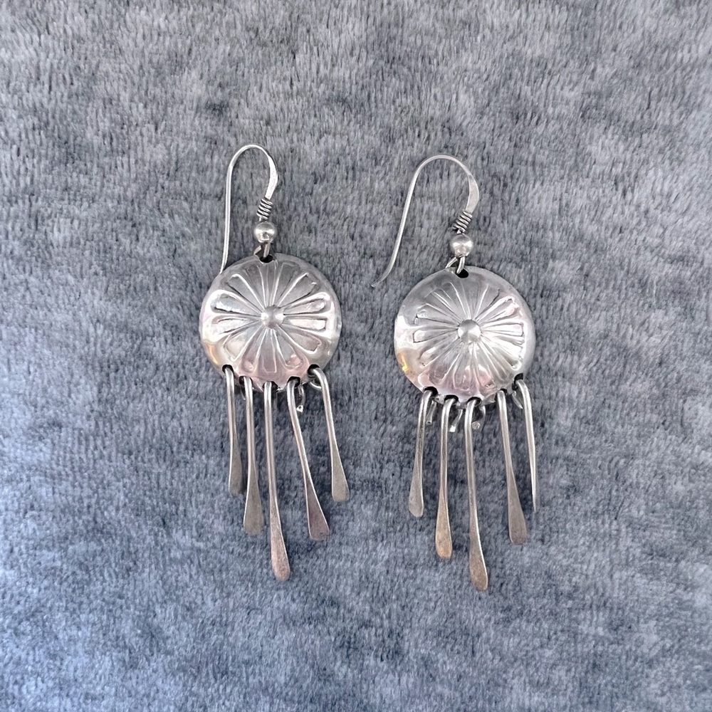 Sterling Silver Fringe Earrings